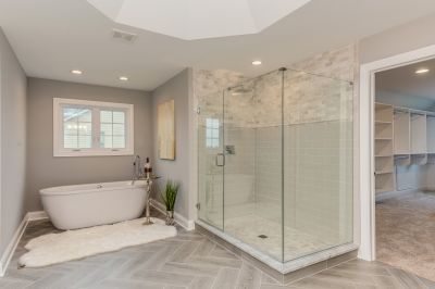 Modern Walk-in Shower with Frameless Glass